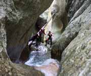 canyoning on the cetina river